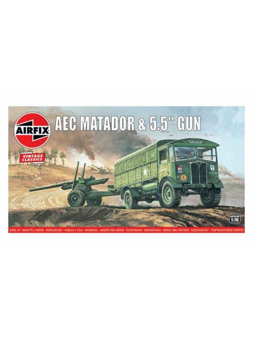 Airfix - AEC Matador & 5.5inch Gun,Vintage Classics