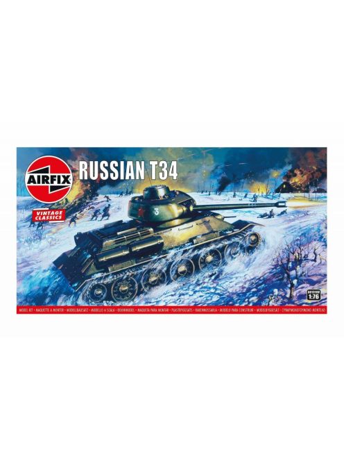 Airfix - Russian T-34 Medium Tank,Vintage Classic