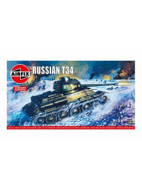 Airfix - Russian T-34 Medium Tank,Vintage Classic