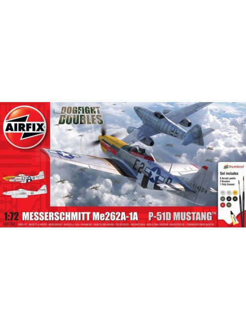 Airfix - Messerschmitt Me262 & P-51D Mustang Dogfight Double