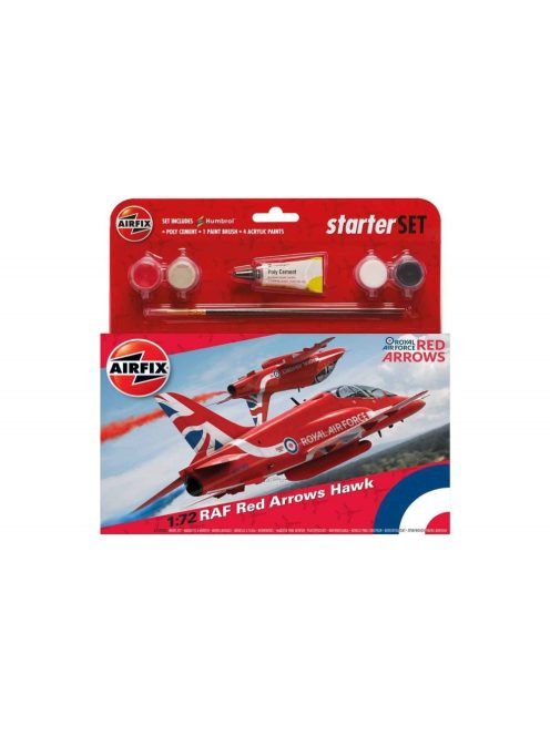 Airfix - Medium Starter Set - RAF Red Arrows Hawk