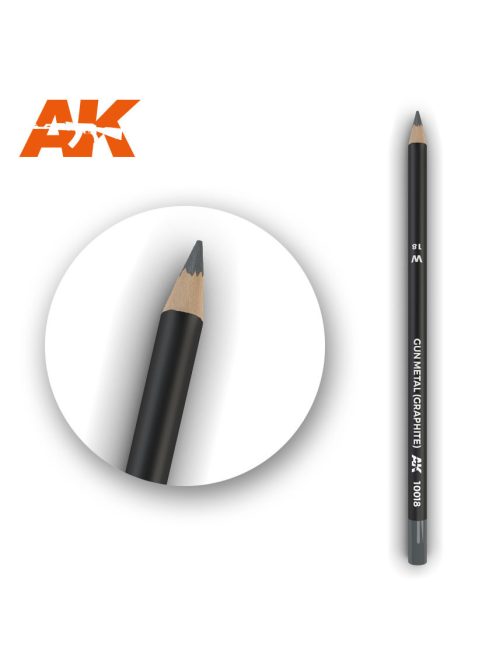 AK Interactive - Watercolor Pencil Gun Metal (Graphite)