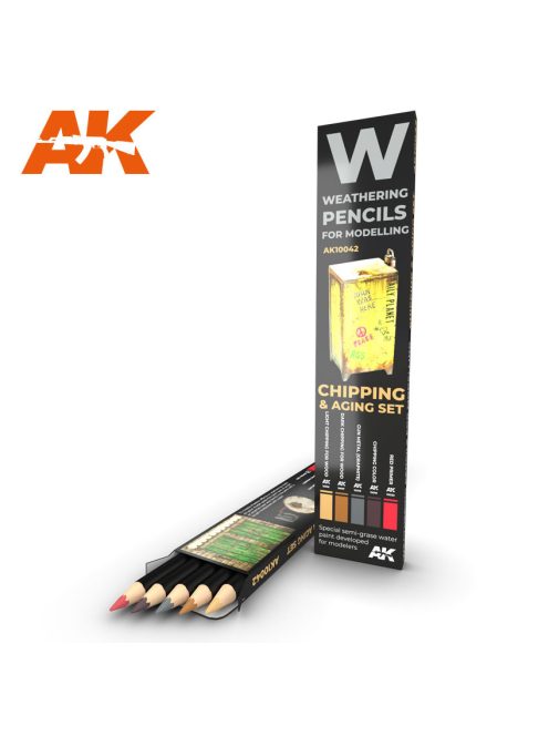 AK Interactive - Watercolor Pencil Set Chipping