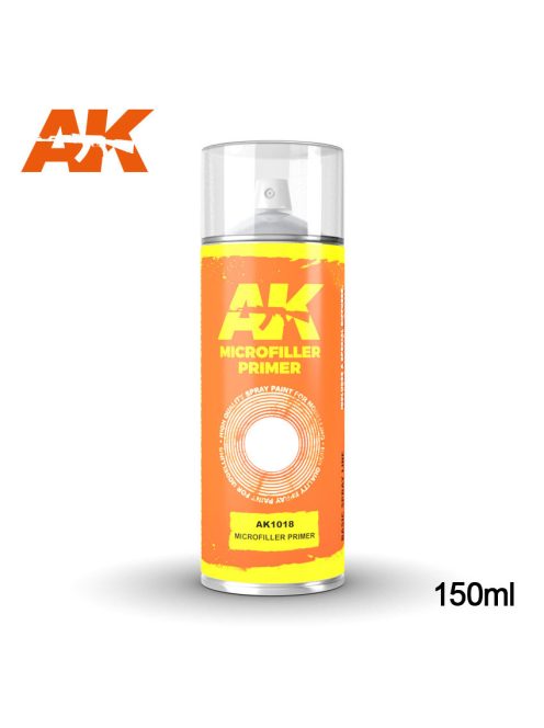 AK Interactive - Microfiller Primer - Spray 150Ml (Includes 2 Nozzles)