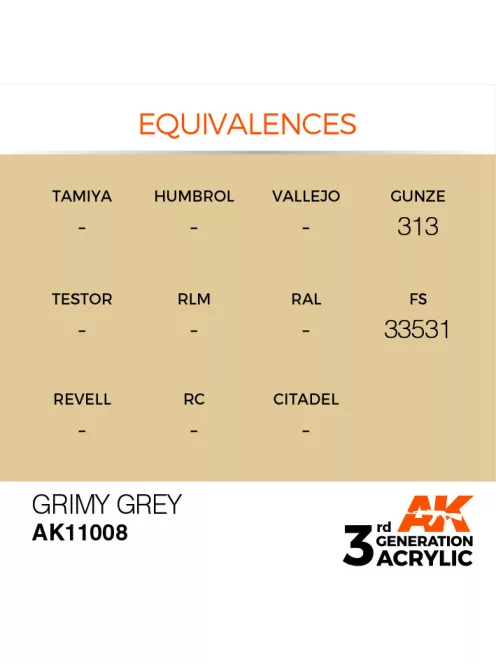 AK Interactive - Grimy Grey 17ml