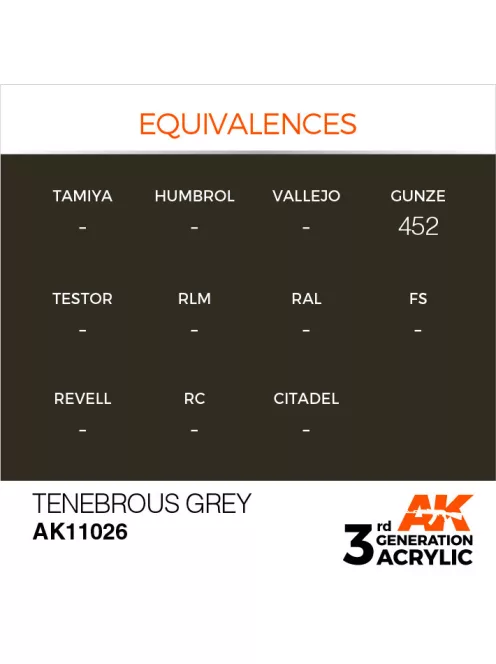 AK Interactive - Tenebrous Grey 17ml
