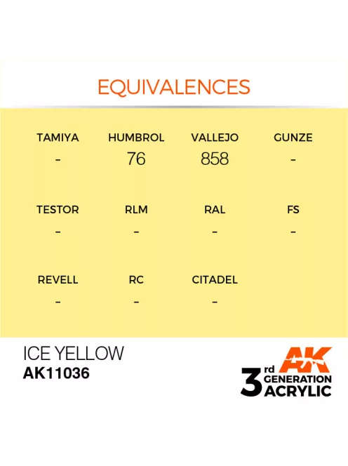AK Interactive - Ice Yellow 17ml