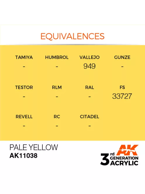 AK Interactive - Pale Yellow 17ml