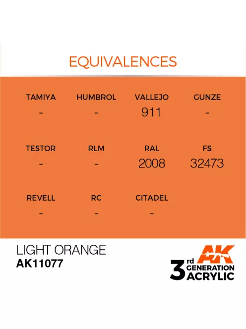 AK Interactive - Light Orange 17ml