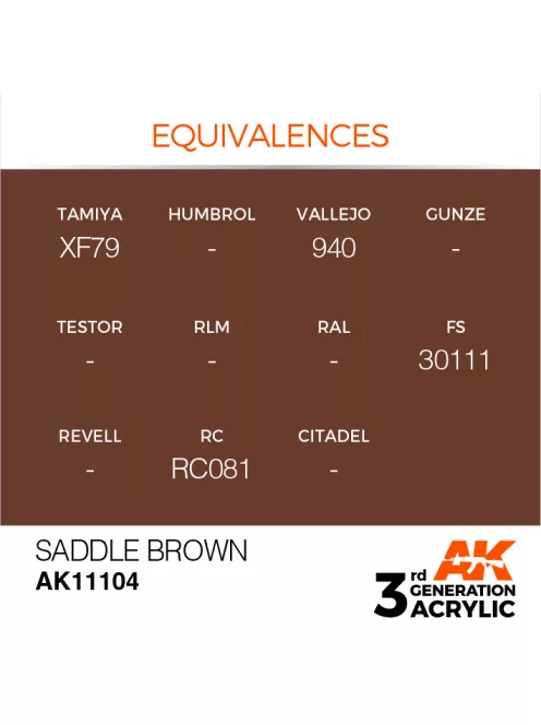 AK Interactive - Saddle Brown 17ml