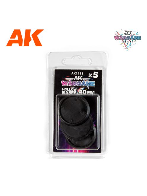 AK Interactive - Hollow Base 40Mm - 5 Units