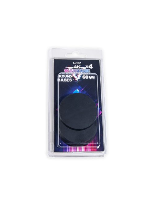 AK Interactive - ROUND BASES 60mm Ø x 4 units