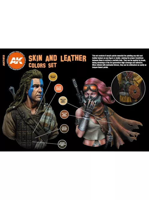 AK Interactive - Skin And Leather Colors Set
