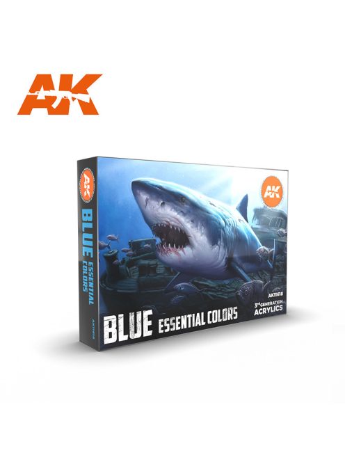 AK Interactive - Blue Essential Colors 3Gen Set