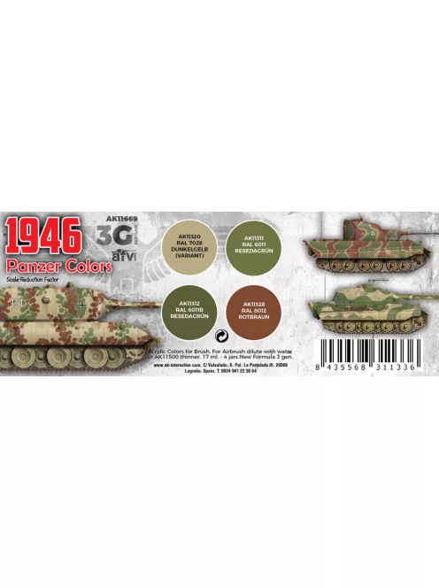 AK Interactive - Panzer Colors 1946 3G