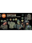 AK Interactive - Vietnam Green And Camouflage Colors 3G