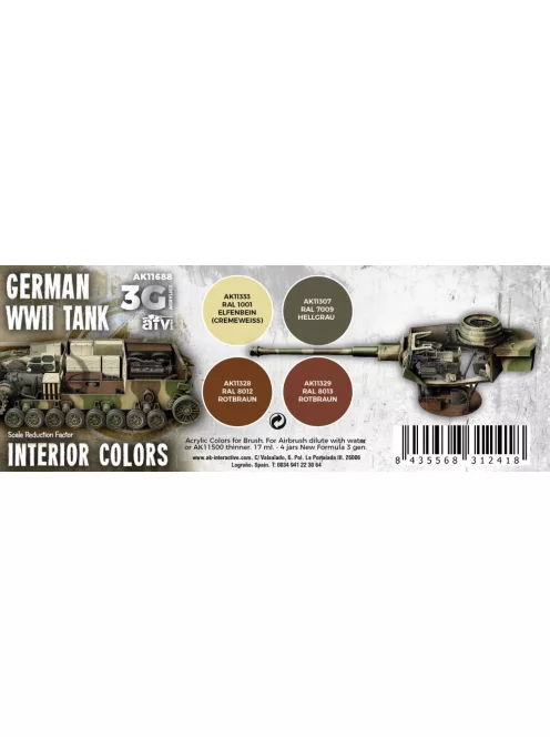 AK Interactive - Wwii German Tank Interior Colors