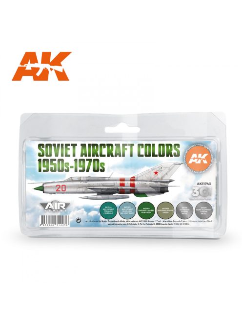 AK Interactive - Soviet Aircraft Colors 1950s-1970s SET 3G