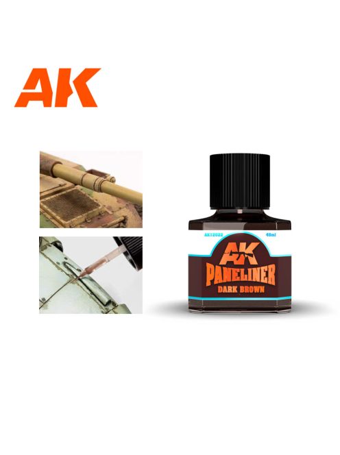 AK Interactive - Dark Brown Paneliner