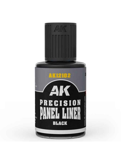 AK Interactive - AK12102 Precision Paneliner: Black (30ml), enamel