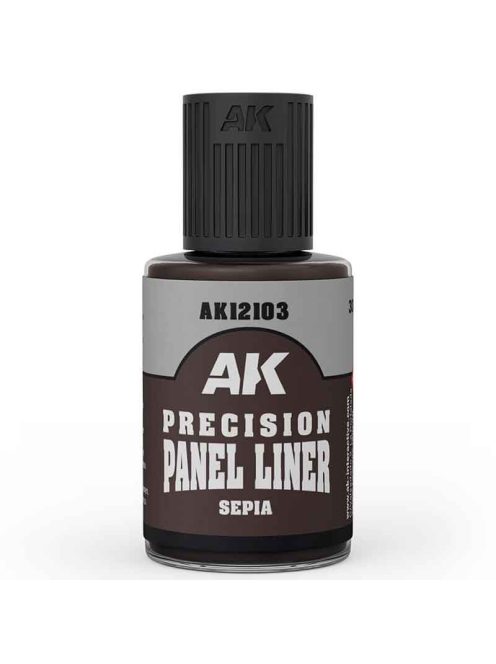 AK Interactive - AK12103 Precision Paneliner: Sepia (30ml), enamel
