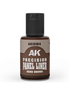   AK Interactive - AK12104 Precision Paneliner: Dark Brown (30ml), enamel