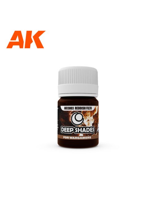 AK Interactive - AK13003 REDDISH FILTH - Deep Shade (30ml) - Acrylic Paint