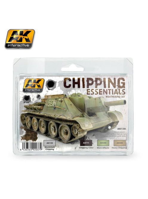 AK Interactive - Chipping Essentials Weathering Set