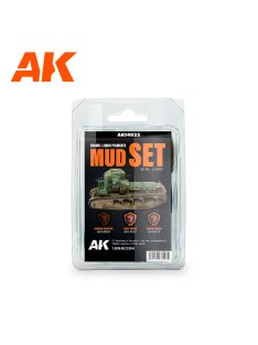 AK-Interactive - Mud Set - Liquid Pigment (3 Ref)