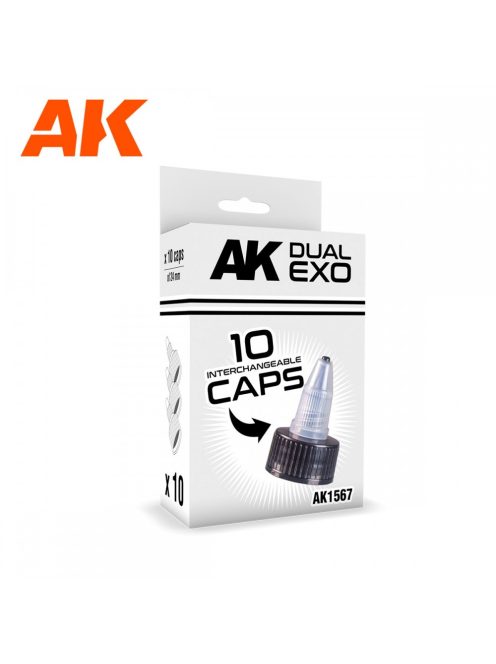 AK Interactive - Set Black Caps (24Mm Diameter)