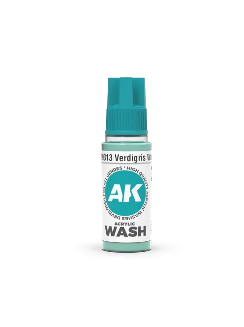 AK Interactive - Verdigris Wash 18Ml