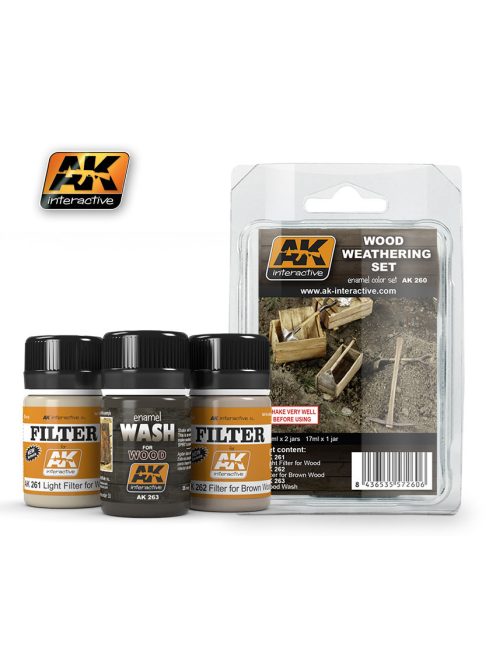 AK Interactive - Wood Weathering Set