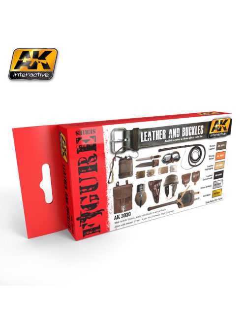 AK Interactive - Leather And Buckles Colors Set