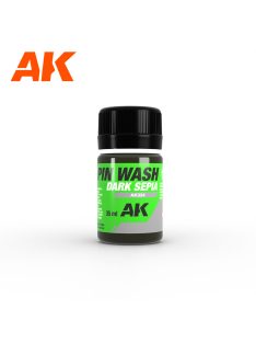 AK Interactive - Dark Sepia Pin Wash 35Ml