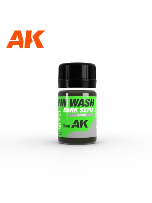 AK Interactive - Dark Sepia Pin Wash 35Ml