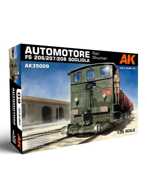 AK Interactive - 1:35 Automotore FS 206/207/208 Sogliola Rail Shunter