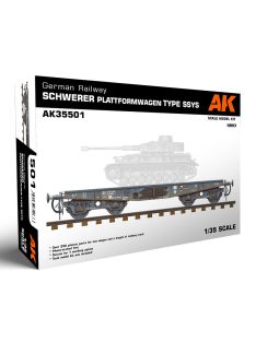   AK-Interactive - German Railway Schwerer Plattformwagen Tyme Ssys 1/35