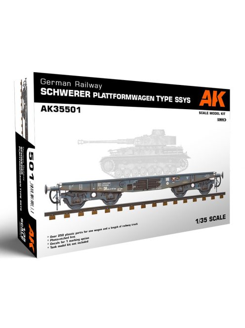 AK-Interactive - German Railway Schwerer Plattformwagen Tyme Ssys 1/35