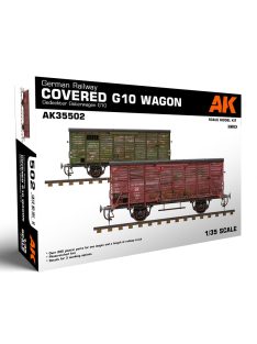  AK-Interactive - German Railway Covered G10 Wagon Gedeckter Güterwagen G10 1/35