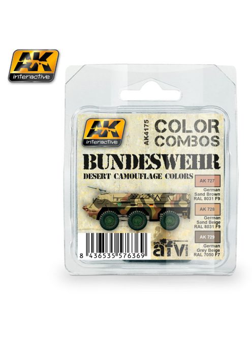 AK Interactive - Bundeswehr Desert Camouflage Colors Combo