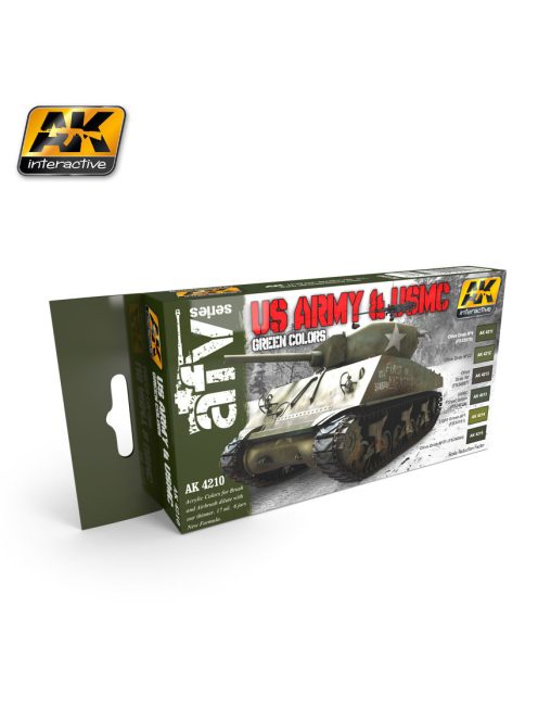 AK Interactive - Us Army & Usmc Green Colors