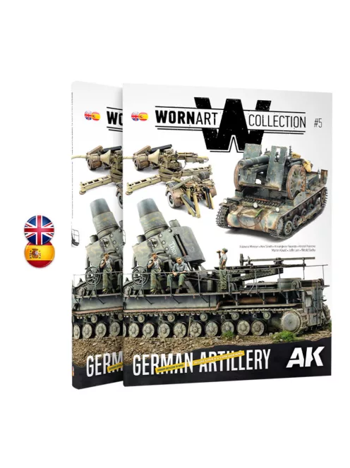 AK Interactive - WORN ART 05 GERMAN ARTILLERY - Bilingüal