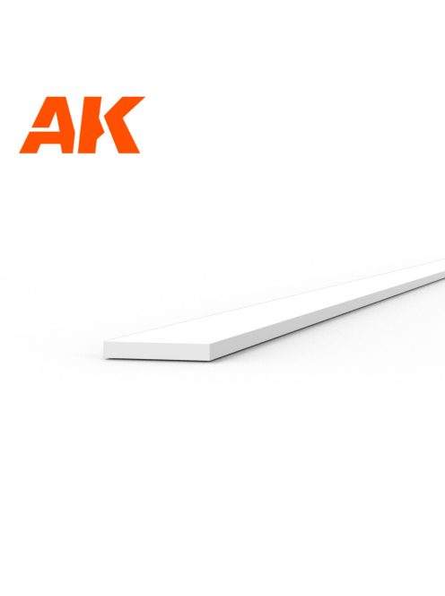 AK Interactive - Strips 0.30 x 2.00 x 350mm - STYRENE STRIP