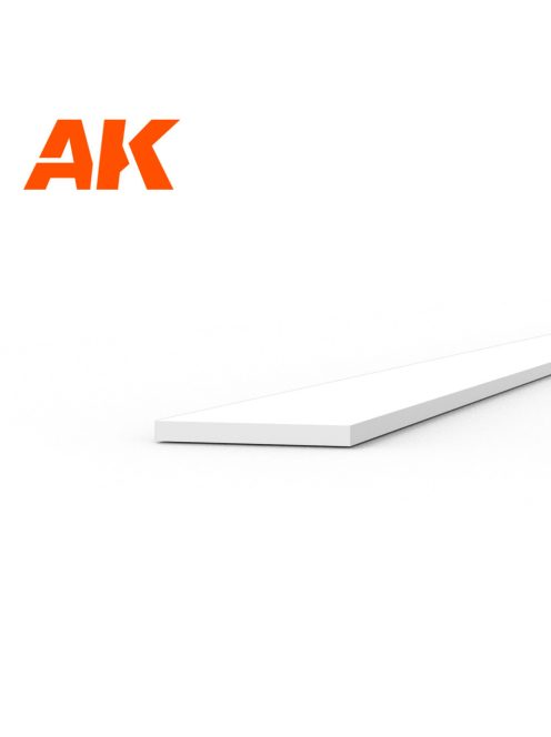 AK Interactive - Strips 0.30 x 3.00 x 350mm - STYRENE STRIP