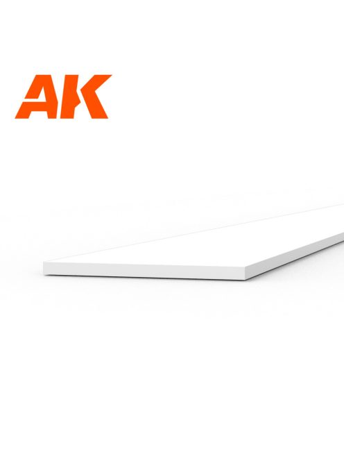 AK Interactive - Strips 0.30 x 5.00 x 350mm - STYRENE STRIP