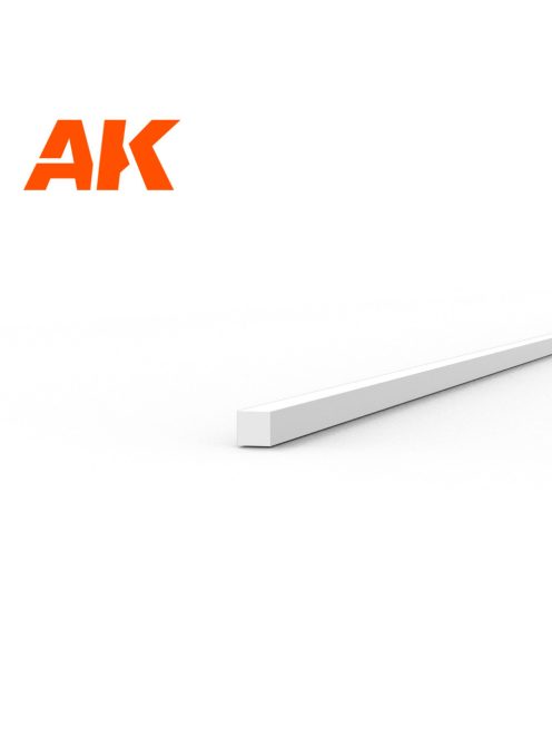 AK Interactive - Strips 0.50 x 0.50 x 350mm - STYRENE STRIP