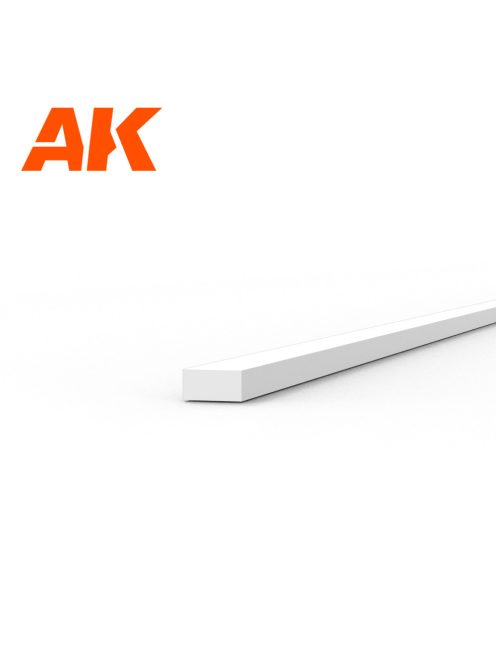 AK Interactive - Strips 0.50 x 1.00 x 350mm - STYRENE STRIP