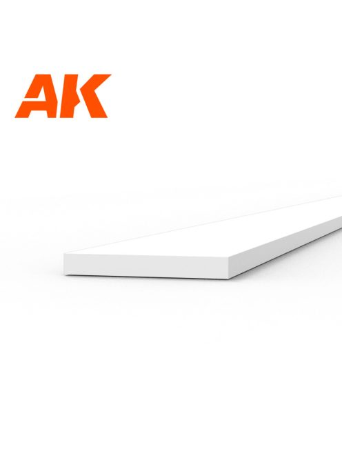AK Interactive - Strips 0.50 x 4.00 x 350mm - STYRENE STRIP