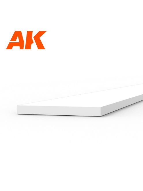 AK Interactive - Strips 0.50 x 5.00 x 350mm - STYRENE STRIP