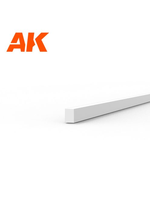 AK Interactive - Strips 0.75 x 0.50 x 350mm - STYRENE STRIP